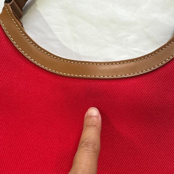 Fossil Vintage Red Mini Shoulder Bag Y2k Minimalist Evening Formal Party Small - Picture 5 of 9